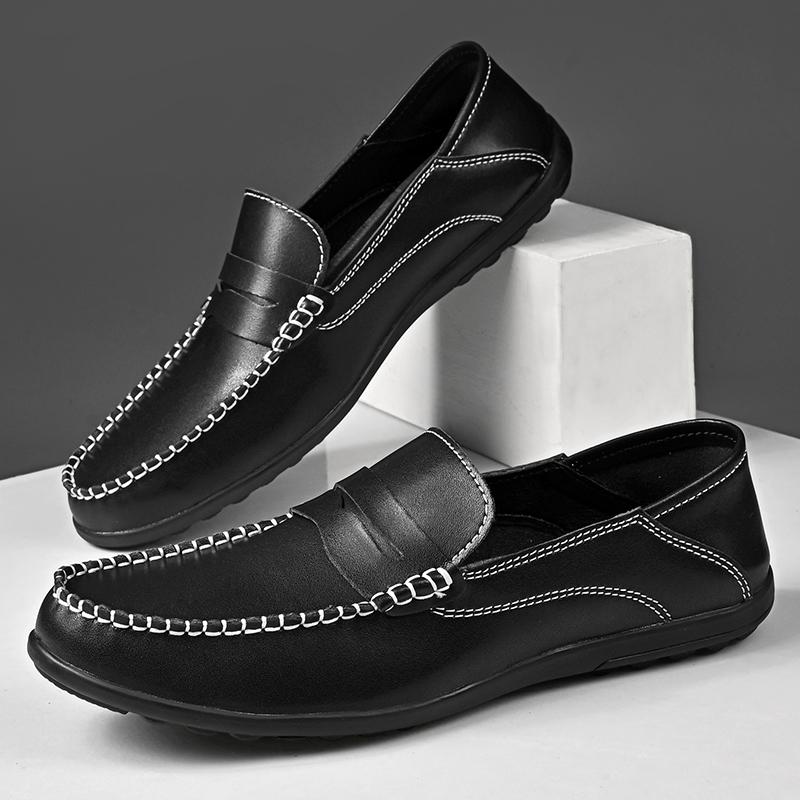 FashionSlip On Office Man Formal Footwear Wedding Party Mens Dress Shoes Breath Driving Lazy Loafers Moccasins Comfy Leisure Walk Flats
