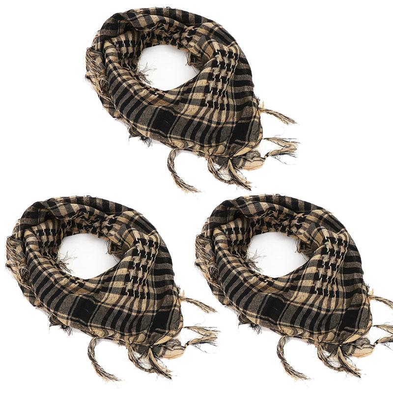 135Pcs 100X100Cm Outdoor Hiking Scarf Military Arab Tactical Desert Scarf Army Headwear Tassel T Universal Bandana Scarf Mask