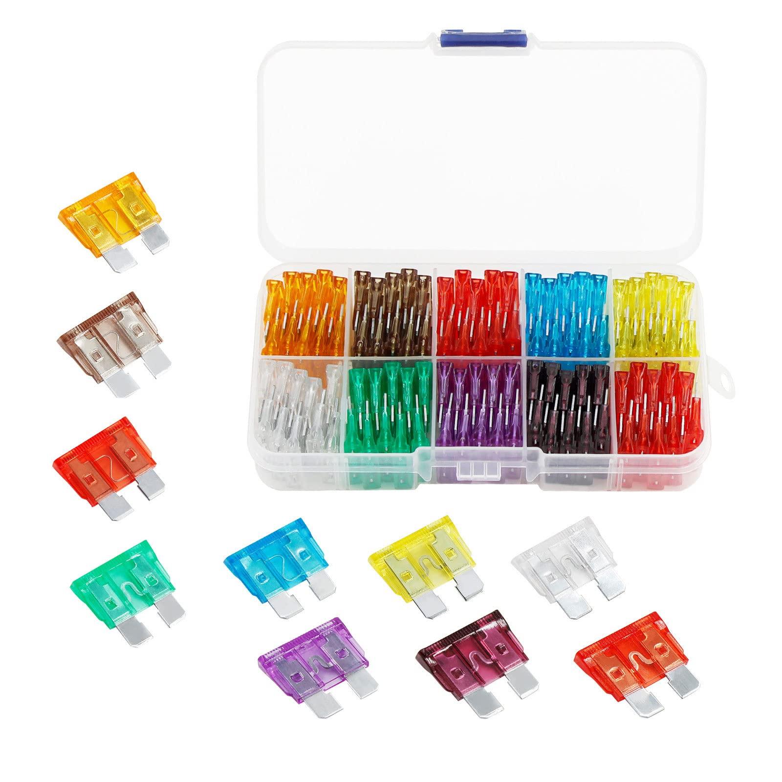 

Набор плоских предохранителей BamBino 100 шт 5А, 7.5А, 10А, 15А, 15А, 20А, 25А, 30А, 35А,