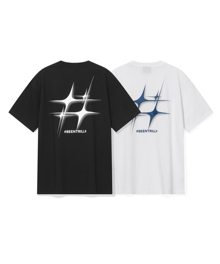 BEENTRILL Star Hashtag T-Shirt (White)