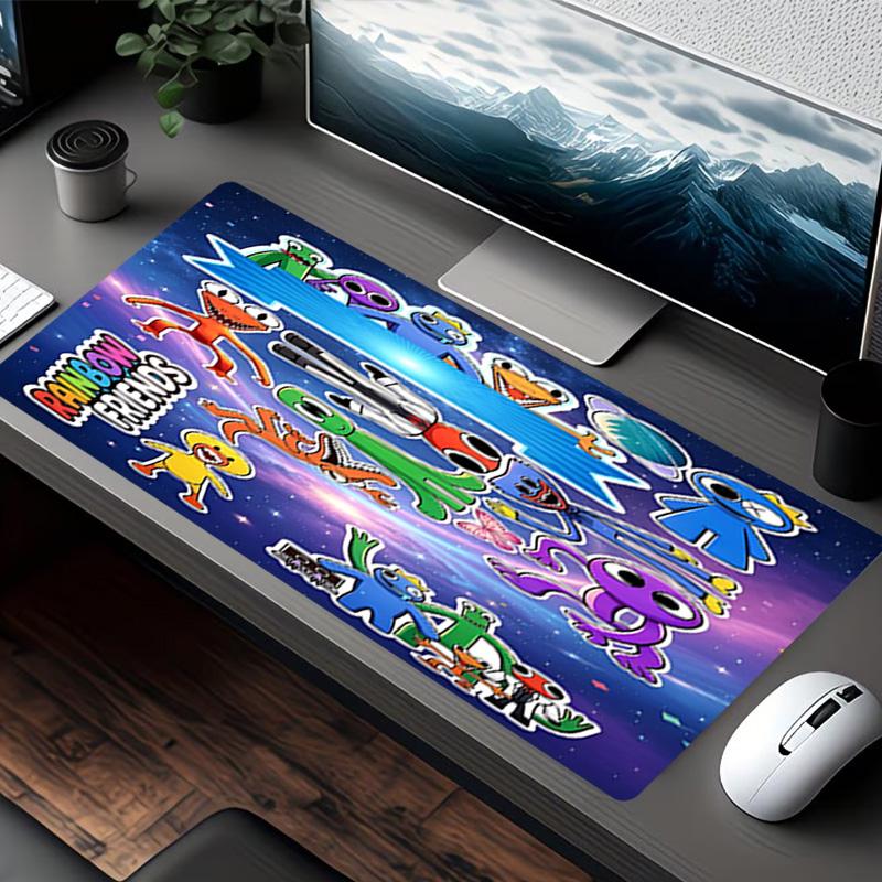 Game Rainbow Friends Print Mouse Pad, for Keyboard Pad Laptop PC Mat for Office Home Use, Desk Decor, Perfect Birthday Gift for Gamers