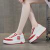 9978 leather white shoes women's spring new thick-soled comfortable non-slip versatile sports cowhide casual board shoes