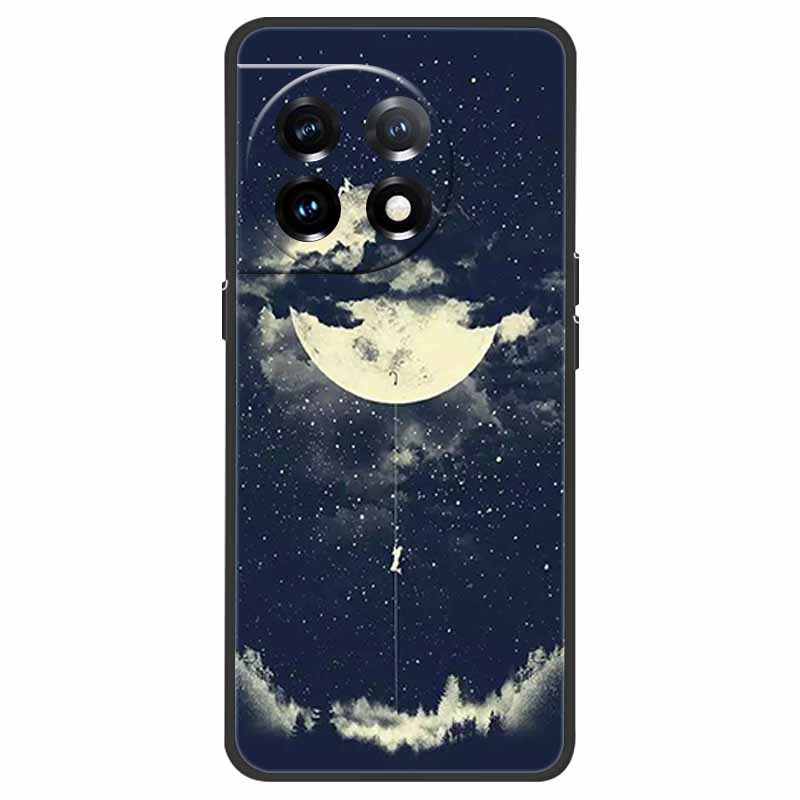 Für OnePlus 11 Hülle OnePlus11 5G Stoßfest Weiches Silikon TPU Rückseite für OnePlus 11 One Plus 11 5G Handyhüllen Niedliche Katze Wolf