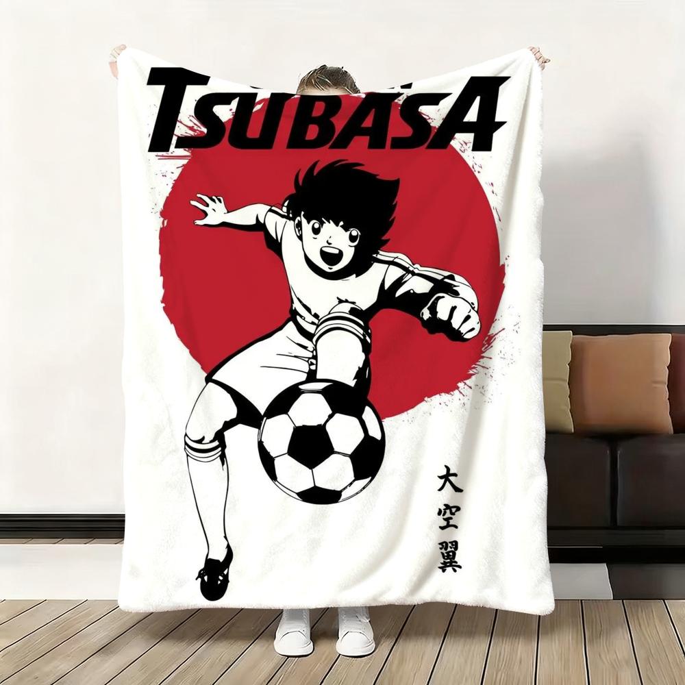 Japanese Anime T-Tsubasa C-Captain Throw Flannel Fluffy Soft Blanket Warm Skin-Friendly Throw For Sofa Bed Office Nap Winter