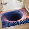 Textured Surface Floor Gradient Color Material Home Wear-Resistant Thick Mat Anti-Skid Rug Unique Pattern Design