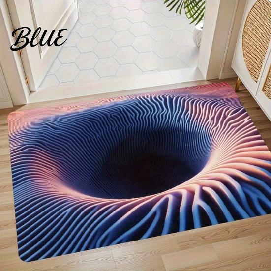 Textured Surface Floor Gradient Color Material Home Wear-Resistant Thick Mat Anti-Skid Rug Unique Pattern Design
