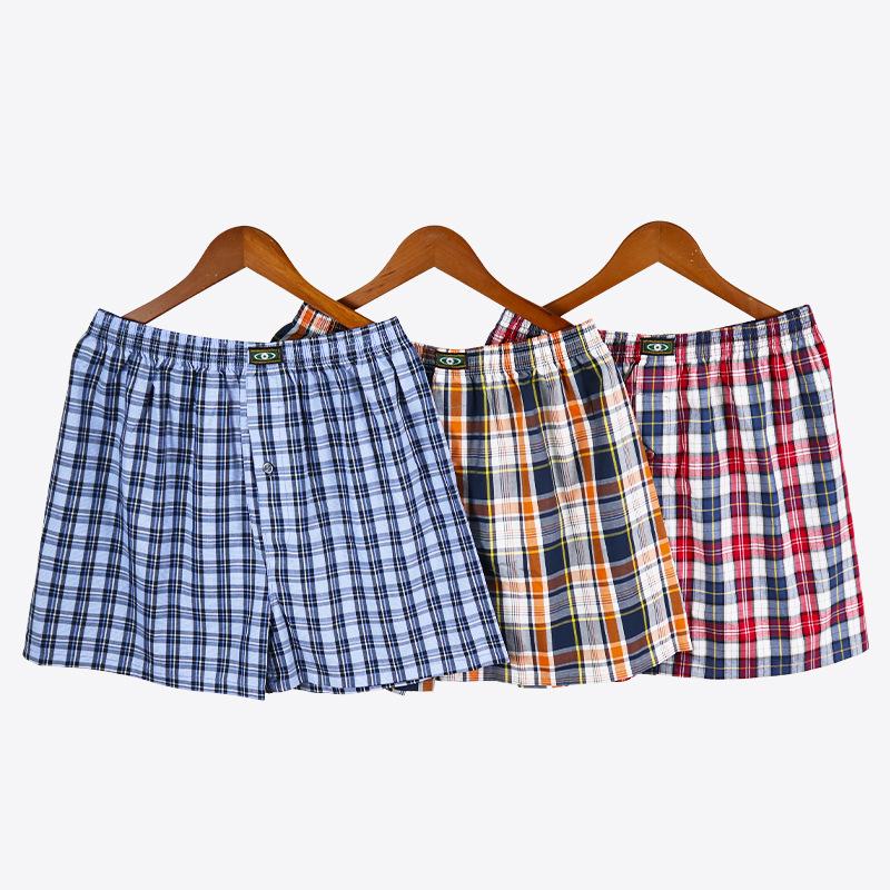 3er-Pack Aro Herren Atmungsaktive Boxershorts aus reiner Baumwolle - Lockere, Bequeme Shorts in großer Größe M gray