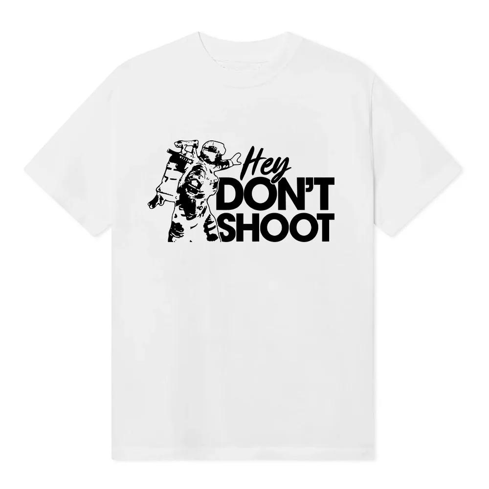 Arc Raiders Don Shoot Game T-Shirt Unisex Streetwear Hip Hop Baumwolle Kurzarm Herren-T-Shirt Rundhals Mode Locker Herren T-Shirts