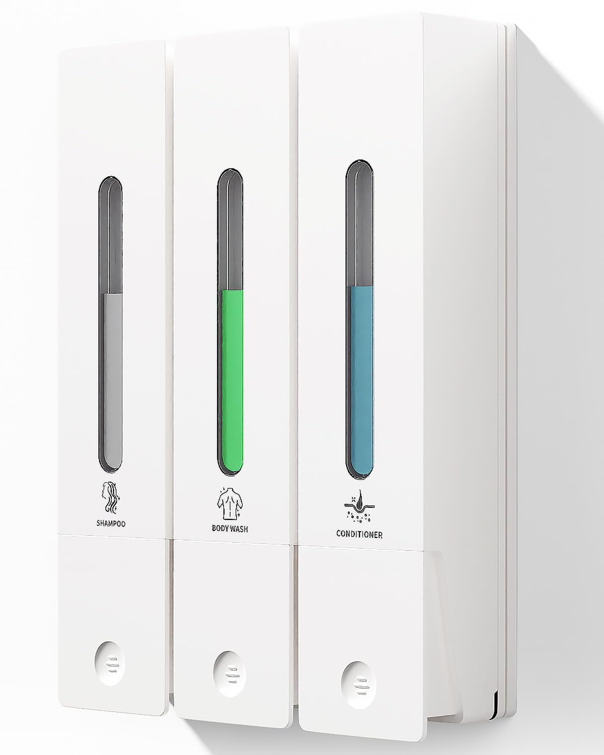 

Шампунь 3 комнаты по 400 мл каждая Для и мыла для тела Удобный флакон с окошком для проверки оставшегося количества, настенного типа, шампунь, кондиционер,