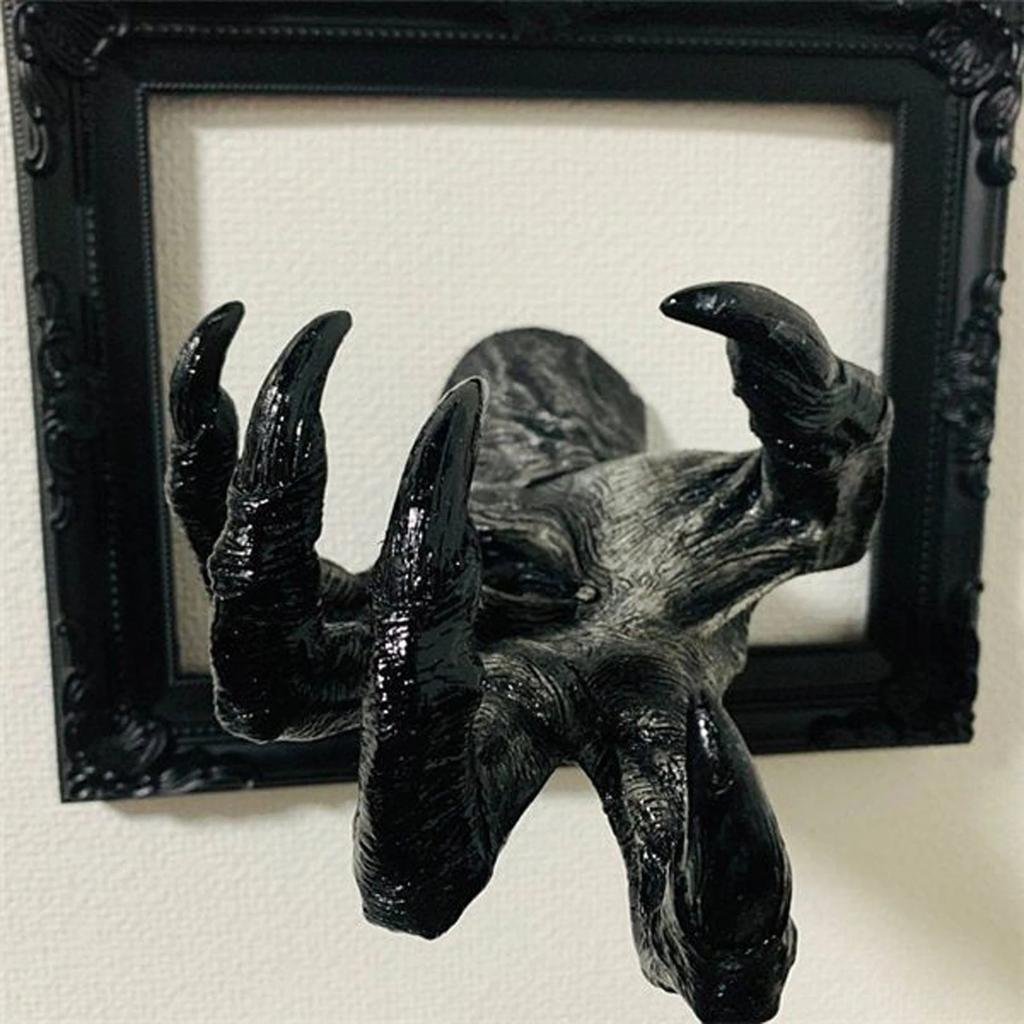 Witch Hand Wall Hanging Wall Hanger Decoration 3d Open Hand Statue Resin Decorative Art Wall Simulation Hands Statue Sculpture