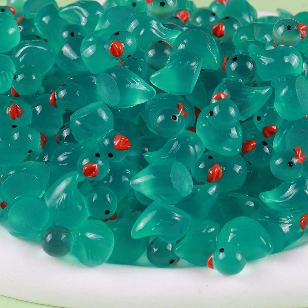 Świecący w ciemności żywiczny Kaczuszek Urocze Zwierzątko Etui na Telefon i Dekoracja Domku dla Dzieci