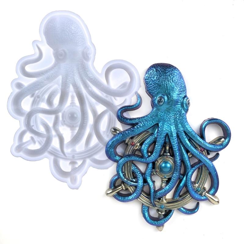 Quality Silicone Mold Soft Mould Creative Workshops Resin Moulds Easy To Clean and Store Creative Octopus Decorations