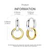 Gold Serie Hoop Earrings 925 Silver Sparkling Irregular Shape Feather Star Earrings Stud for Woman Girl Jewelry Gift