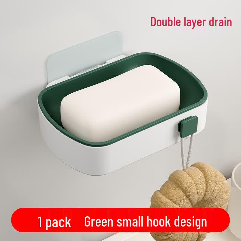 LIEI Suction Cup Double-Layer Soap Dish