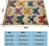 Vintage Butterfly Gifts, Colorful Butterfly Theme Blanket for Adults Women Kids, Cozy Fuzzy Warm Soft Throw Blankets for Bedroom