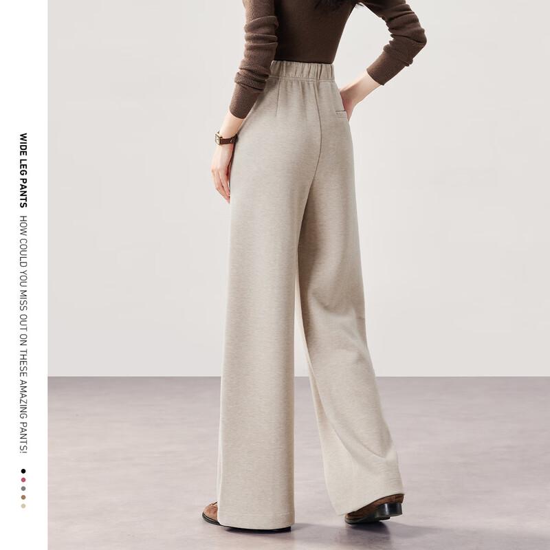 HSTYLE Women's Flowy High-Waisted Wide-Leg Pants