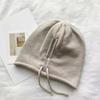 Big Head Circumference, Ear Protection, Drawstring, Knitted Hat, Woolen Hat, Couple's Head Cap, Warm Hat, Rolled Edge Hat