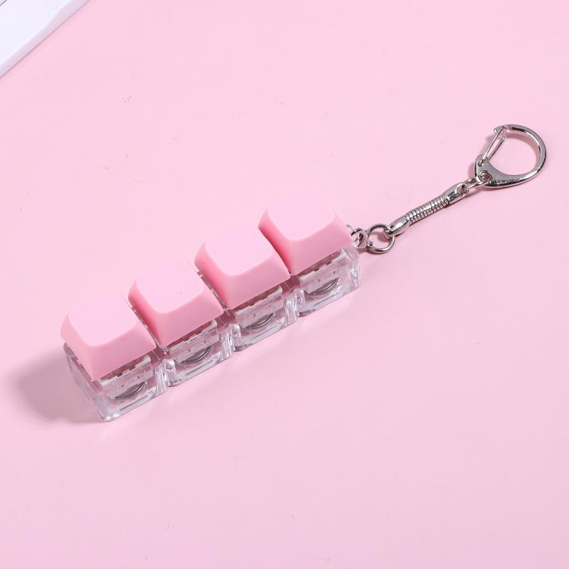

Новый DIY Брелок-клавиатура Fidget Брелок-клавиша Снятие стресса Игрушка-кликер Для скоротания времени 4/9 Клавиш Сжимаемая игрушка Игрушка для снятия стресса для детей 6