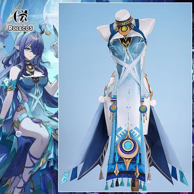 Spiel Genshin Impact Lauma Cosplay Kostüm Evermoon's Sacrament Song Lauma Halloween Damenkleid Party Rollenspiel Outfit