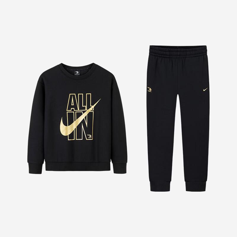 Nike Kids' Plush Long-Sleeve Tee & Sweatpants 2-Piece Set