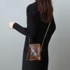 Johnature Retro-Handytasche aus echtem Leder, vielseitig, weich, echtes Rindsleder, für Damen, kleine Schulter- und Umhängetaschen
