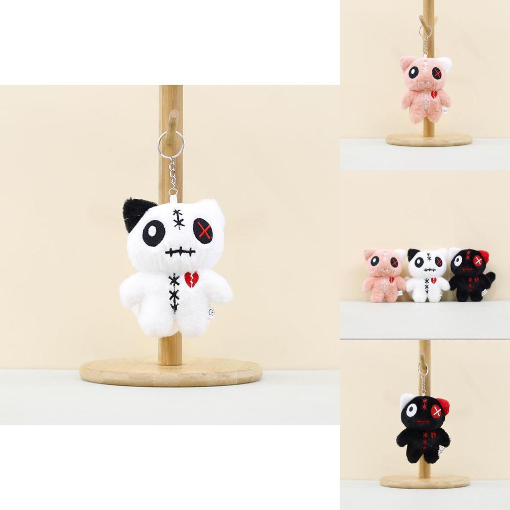 Premium Quality Plush Cat Keychain Unique Alien Big Eye Cat Soft Toy For Children