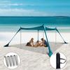 Cort de plajă Copertină portabilă pentru camping și protecție solară