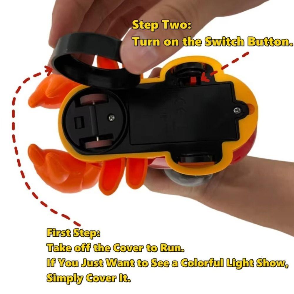 Plastic Dancing Hermit Crab Toys With Music Crawling Crab Sensory Toy  Children Birthday Gift