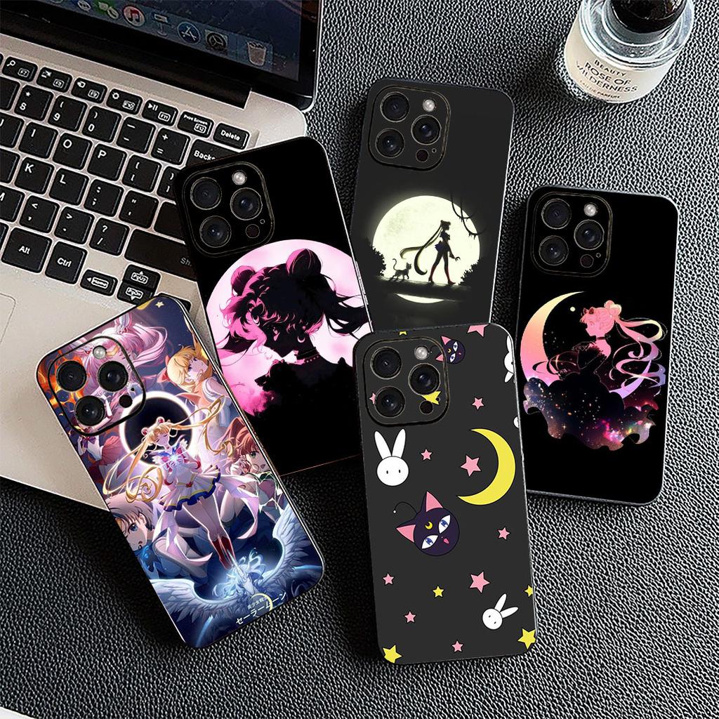 Cover for Samsung Galaxy S20 S22 S21 FE Ultra Plus A07 A17 A15 A16 A25 A57 A37 Phone Case Cartoon S-Sailors Anime Moons Girl