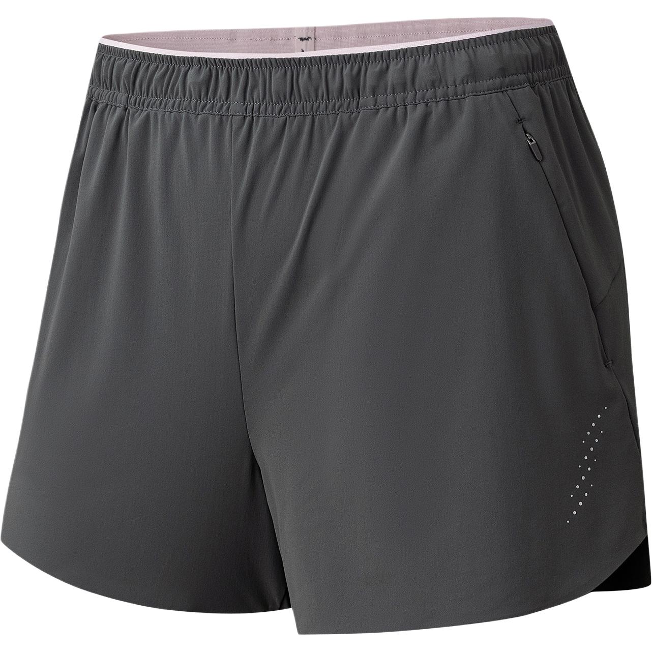 Anta Soft Solid Color Simple Versatile Sports Shorts Women shorts 162625304-1 S