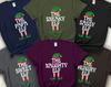 Custom Elf Shirt | Family Group Christmas T-Shirt| Matching Family Tee | PJs Pajamas Shirt T Shirt