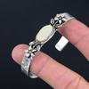 Sisters Day Sale 925 Sterling Silver Natural Mother Of Pearl Wife Flower Bangle