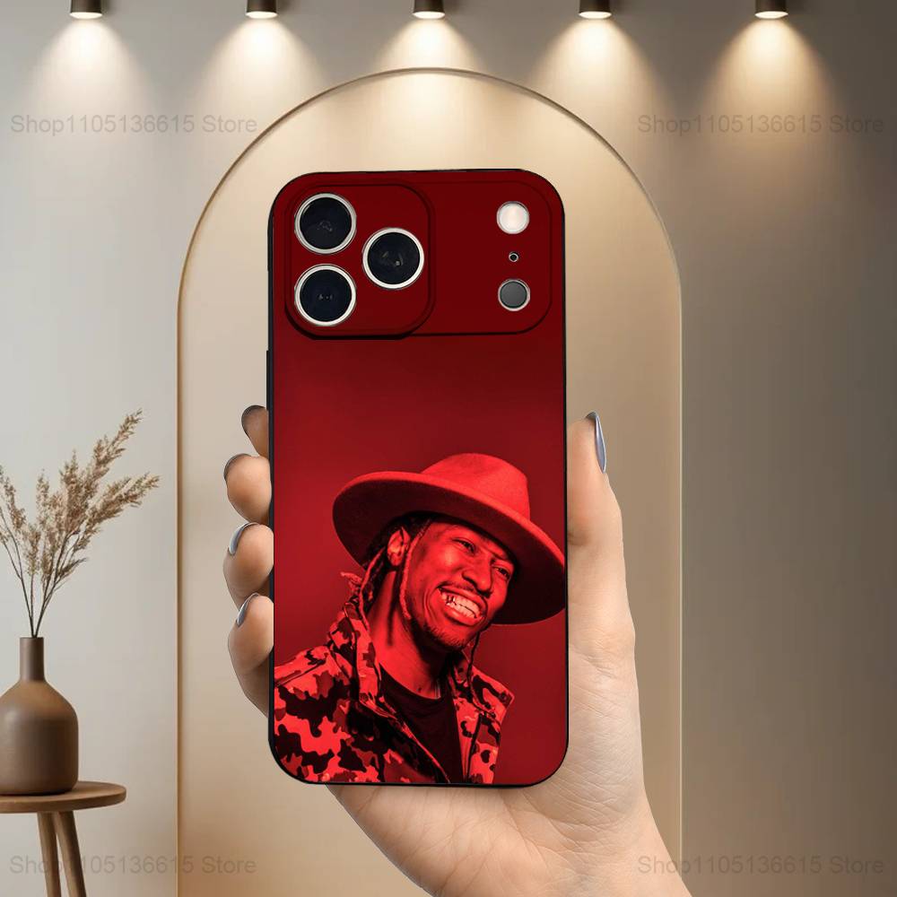 Rapper F-FUTURE Cool Phone For iPhone 13,12,15,14,11,16,17,Plus,Pro Max,XS,X,XR,SE,Mini,8,7,Soft Silicone Black