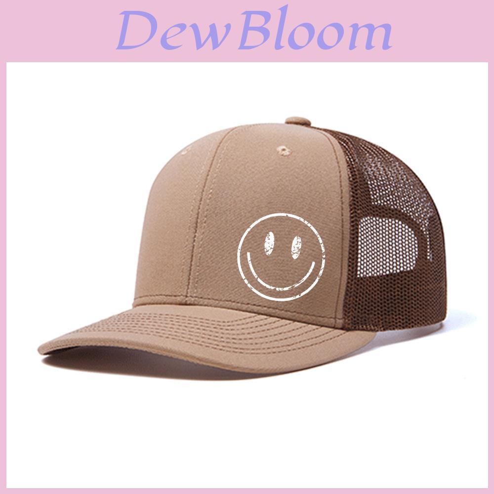 Outdoor Breathable Baseball Cap With Embroidered Smile Face For Casual Summer Wear