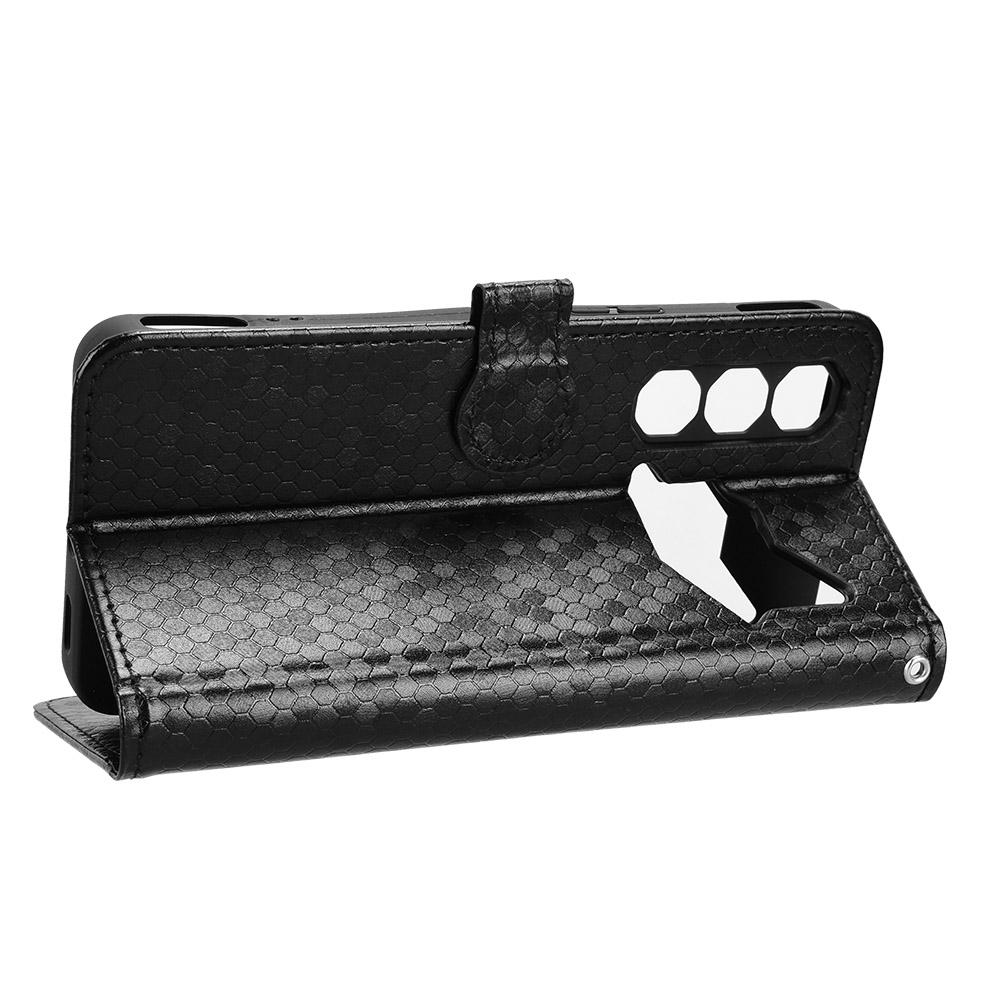 For ZTE nubia Neo 3 GT 5G Wallet Case Dot Pattern Imprint PU Leather Phone Cover with Wrist Strap