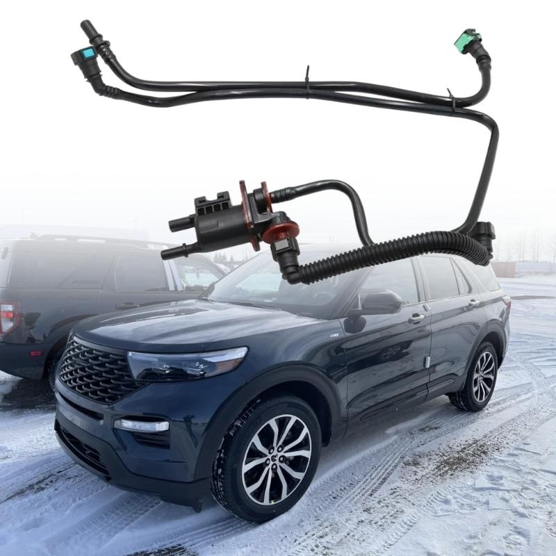 L1MZ-9B325-B Fuel Pipe Support Bracket for Explorer 2020-2024 Plastic and Metal Fuel Line Holder Quick Installation