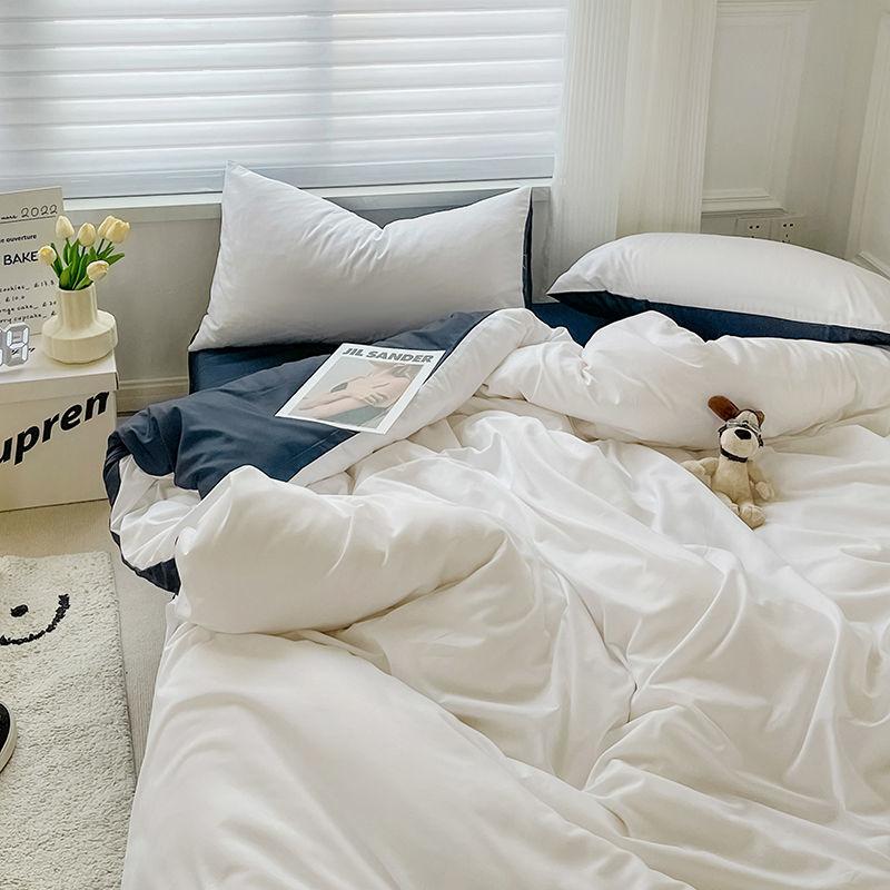Duvet Cover Nordic Modern Fashion Washable Household Bedroom Dormitory Students Queen Bedding Skin-friendly Comfortable Textile
