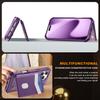 For iPhone 17 Pro Max Case RFID Blocking Card Slot Kickstand Leather + TPU Phone Cover