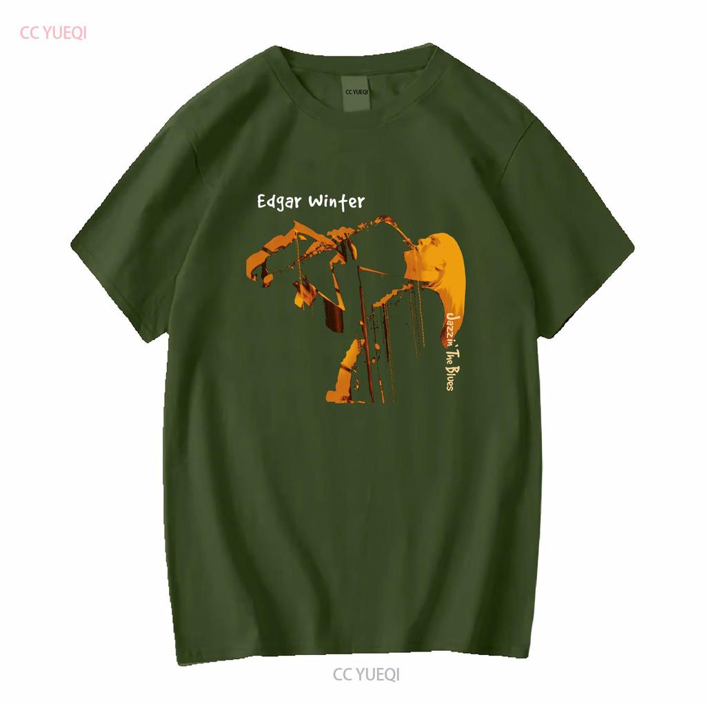 Cotton T shirt Jazzin the Blues Edgar Winter Music Ringo Starr vintage Washed Soft designer clothes Unisex Stylish Breathable