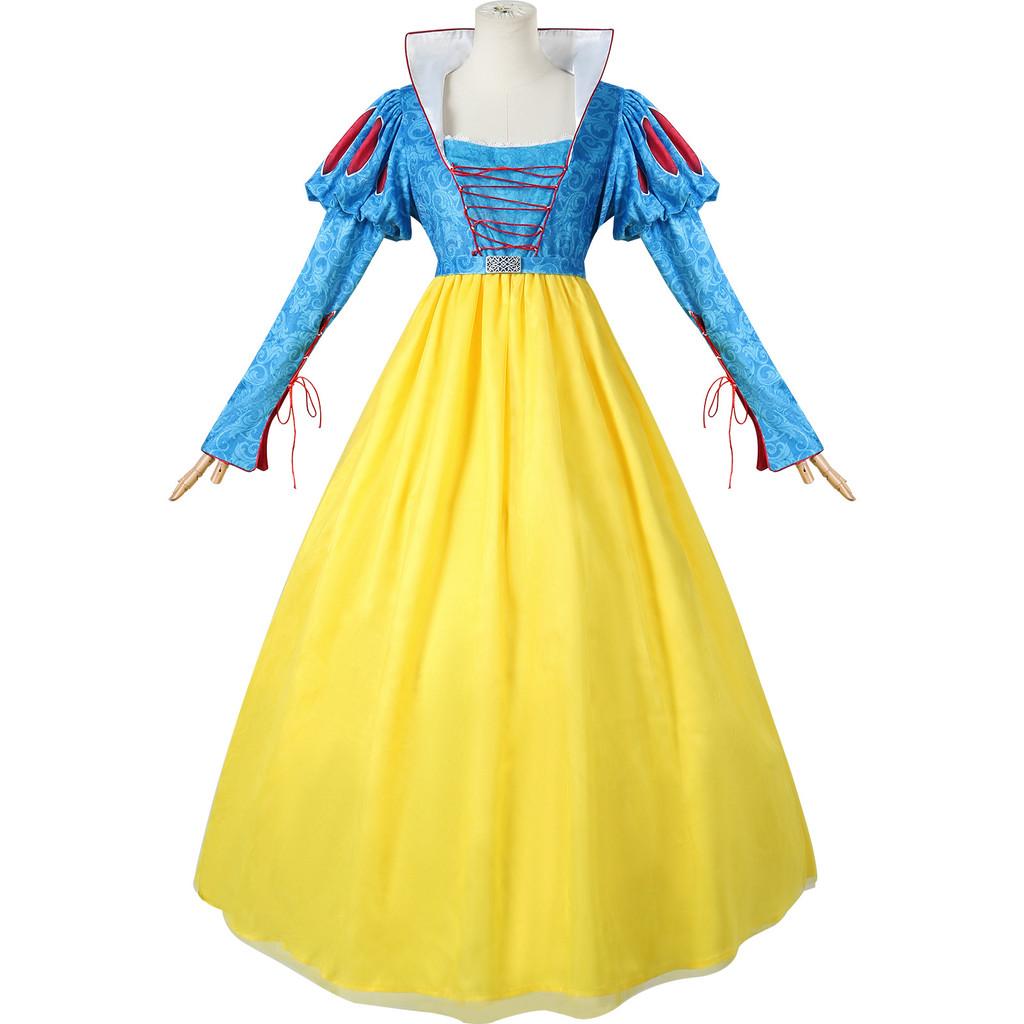 Enchanting Snow White Cosplay Costume Elegant Dress For Halloween Stage Performance