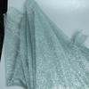 Soft silver fine powder shining golden mesh fabric suitable for wedding dresses formal gowns and designer clothing fabrics