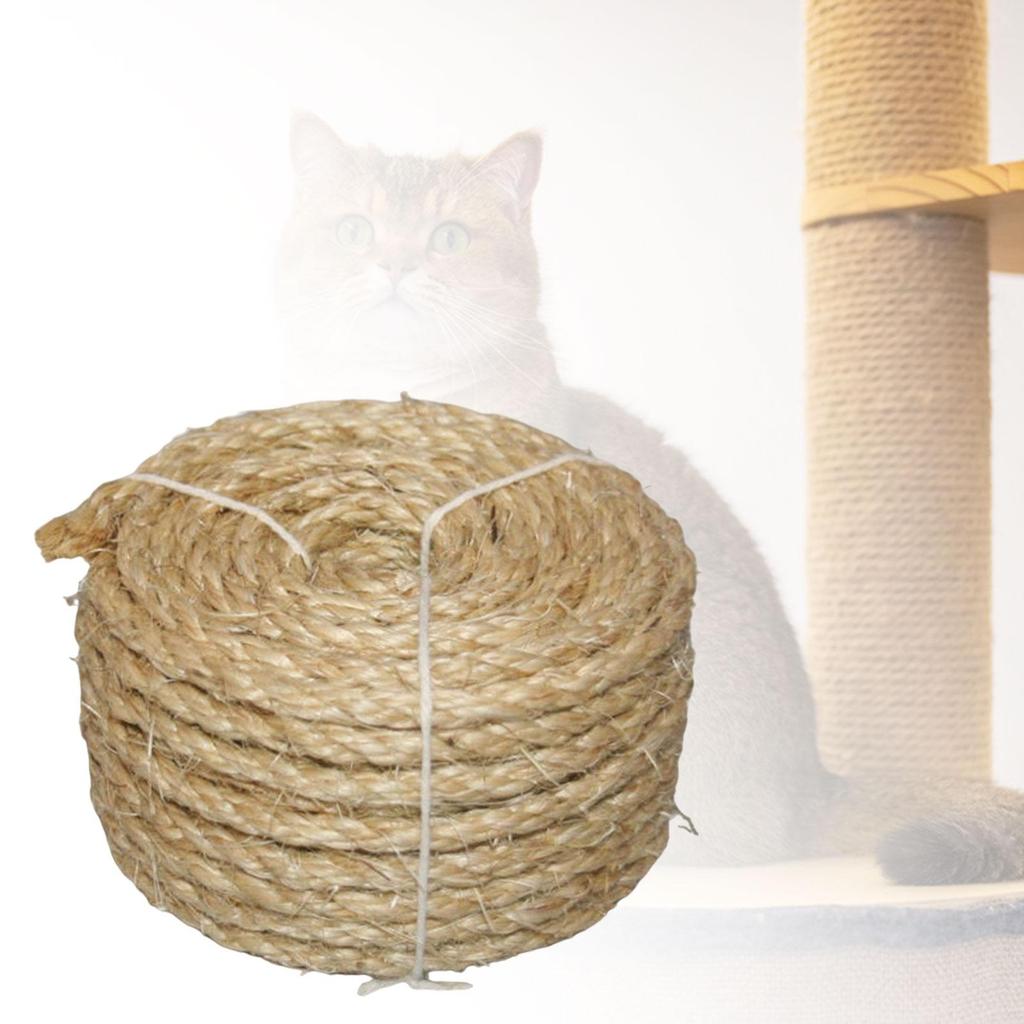 Twisted Sisal Rope Cat Scratcher Post Hemp Rope for Home Decorating Scratching Pad Cat Hammock Scratching Posts Cat Scratcher