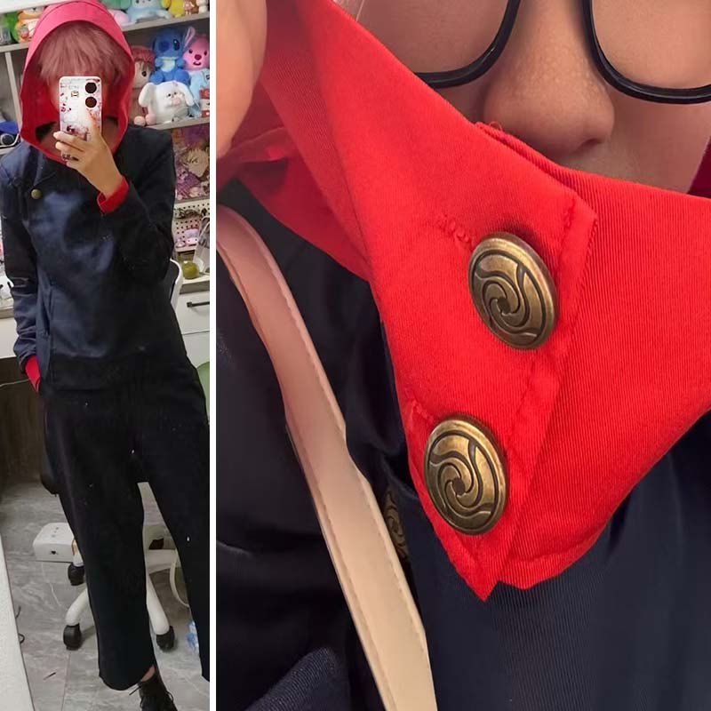 Anime Tokyo Itadori Yuji Cosplay Costume With Hooded Pants For Halloween Outfit School Carnival Uniform