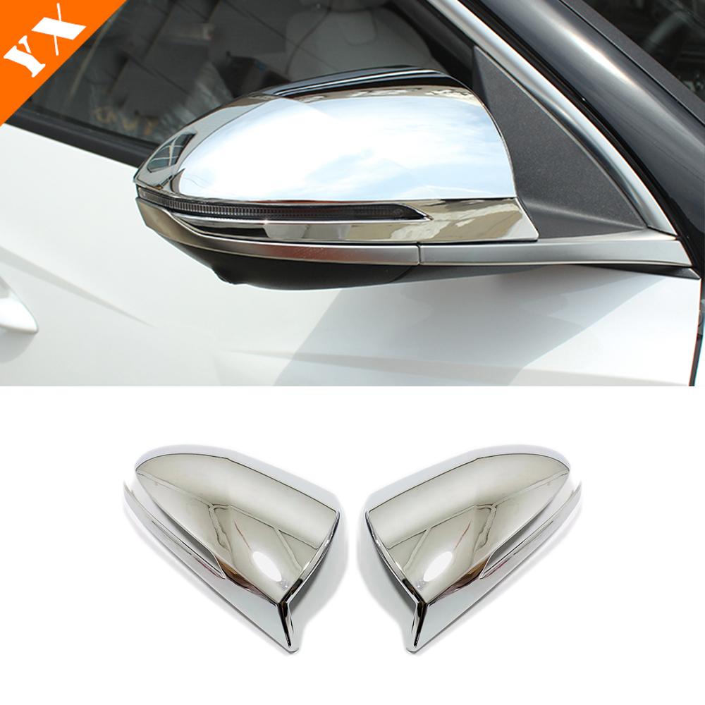 Carbon Chrome Trim For Tucson NX4 N Line -2023 Car Side Mirror Rear View Mirror Sticker Cover Protector Garnish