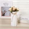 Imitation Flower Plastic Vase Unique Paper Folding Modeling Modern Origami Vase Home Indoor Scene Decor Tabletop Ornament