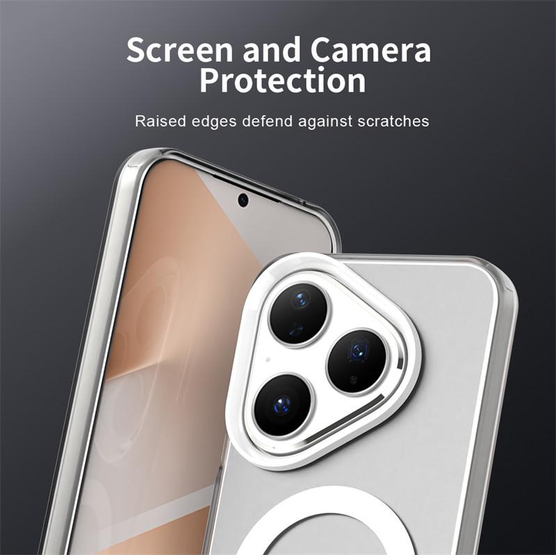 Magnetic For Huawei Pura 80 Case Magsafe Wireless Charging Cover Huawei Pura 80 Pro Plus Pura 80 Ultra Matte PC Protective Cases