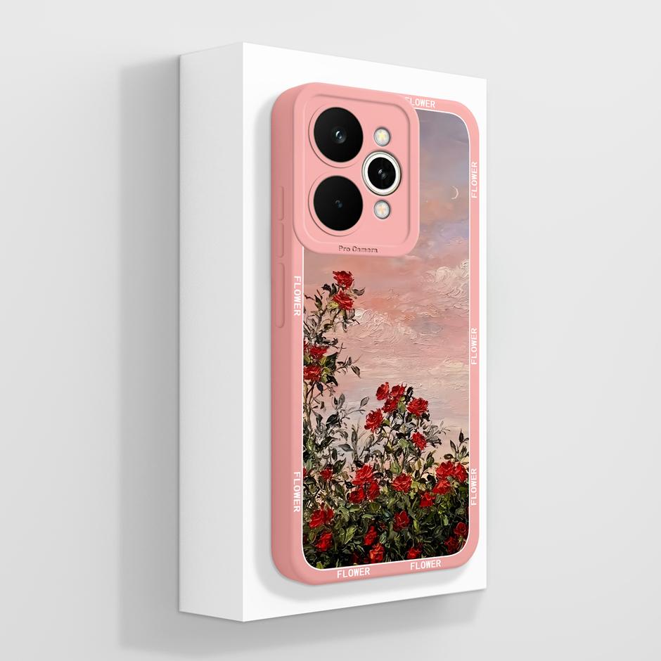 Trendy Butterfly Case For Realme 15 Pro 5G Soft Liquid Silicone Anti Drop Bumper Cover For Realme15 15Pro Full Protective Funda