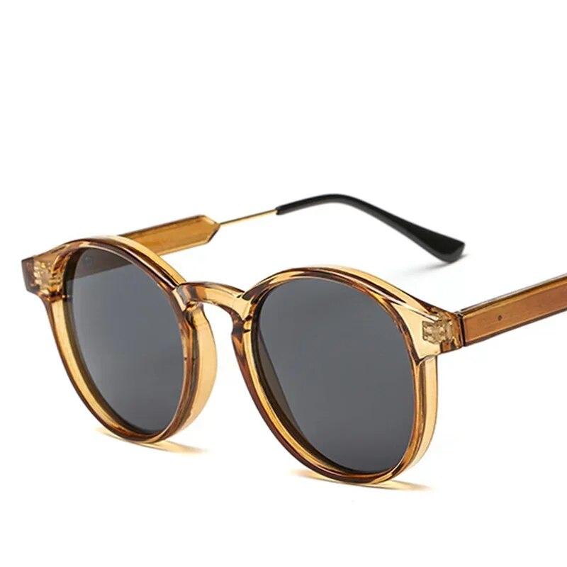 2025 Retro Runde Sonnenbrille Frauen Männer Marke Design Transparent Weibliche Sonnenbrille Männer Oculos De Sol Feminino Lunette Soleil