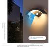 Outdoor Waterproof Simple LED Wall Lamp Modern Creative Long Strip Induction for Courtyard Aisle Door Entrance Warm White IP65