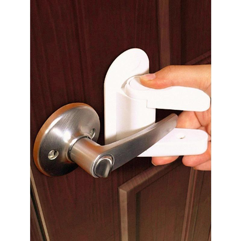 Door Stopper Clamp With Anti-Lock Buckle For Household Use, No Need For Door Seam, Portable, Door Handle Lock